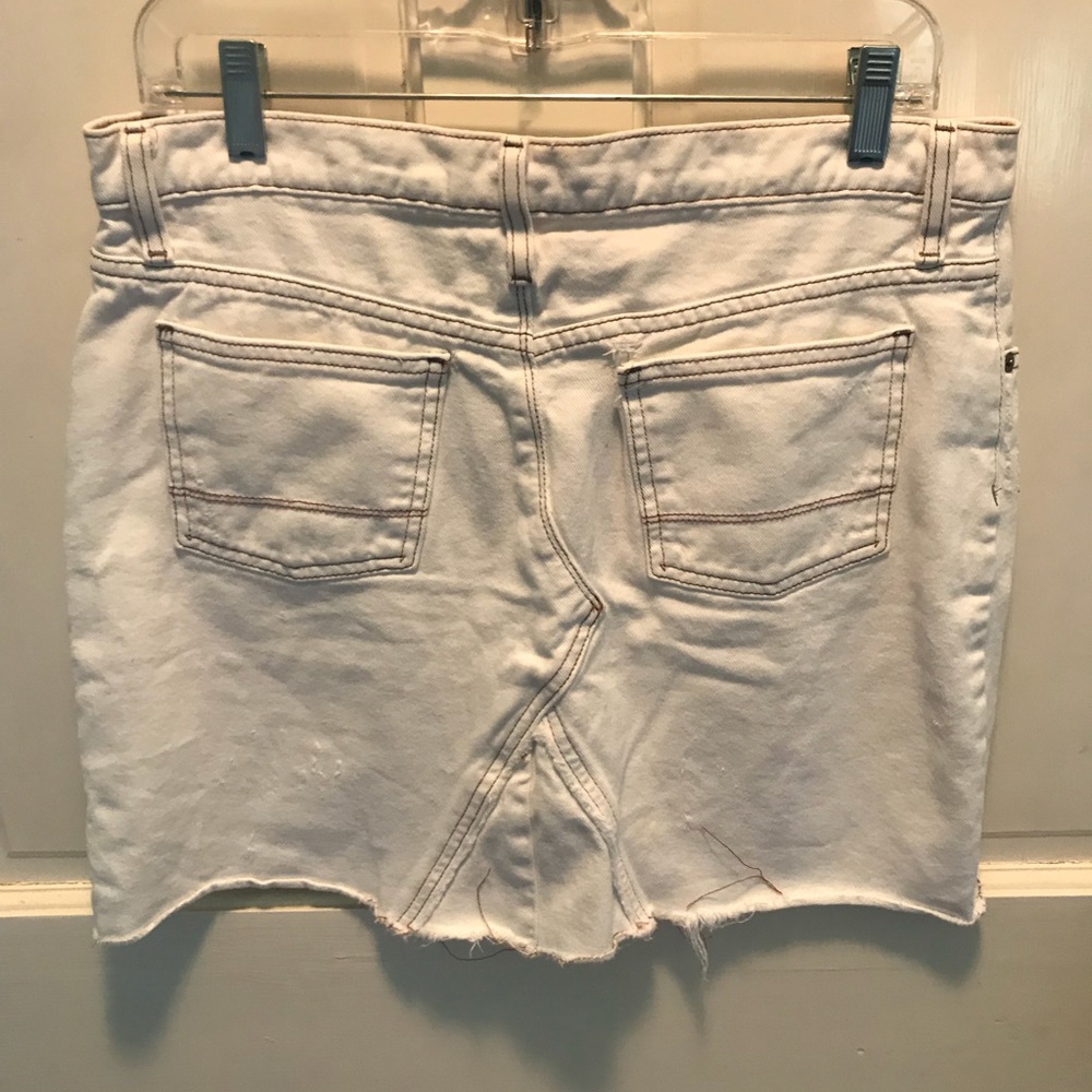 LUCKY Brand white denim skirt